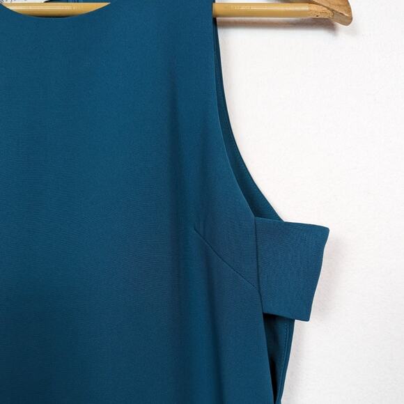 Bishop + Young Kate Teal Side Cut Out Sleeveless Sheath Dress - Picture 6 of 8
